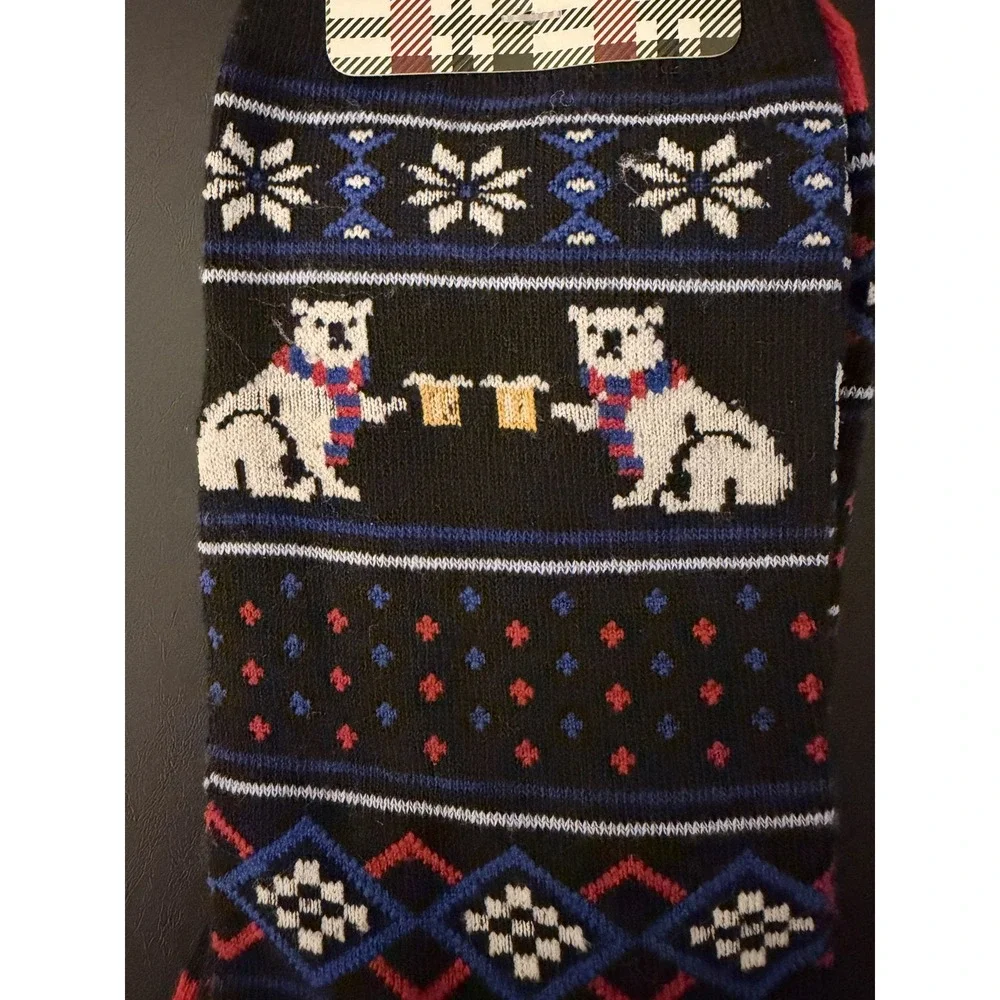 Mens Christmas Novelty Socks Bundle Davco Polar Bear Beer Festive Fun Pun 2 Pair